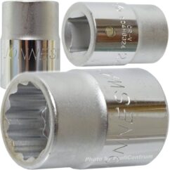 LLAVE DE VASO 19mm 3/4' 12-CODON Jonnesway