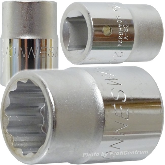 Vaso 21mm llave de vaso de 12 puntas 3/4' Jonnesway