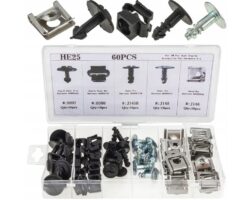 Clips tornillos tapa motor VW AUDI SKODA SEAT juego de 60 uds.
