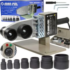 SOLDADORA DE TUBOS DE PVC 1100W 7-MATRICES 16-32MM
