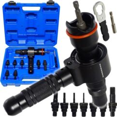 Remachadora de tuercas remachadoras Adaptador M3-M12 para taladro atornillador 3 en 1 13 piezas