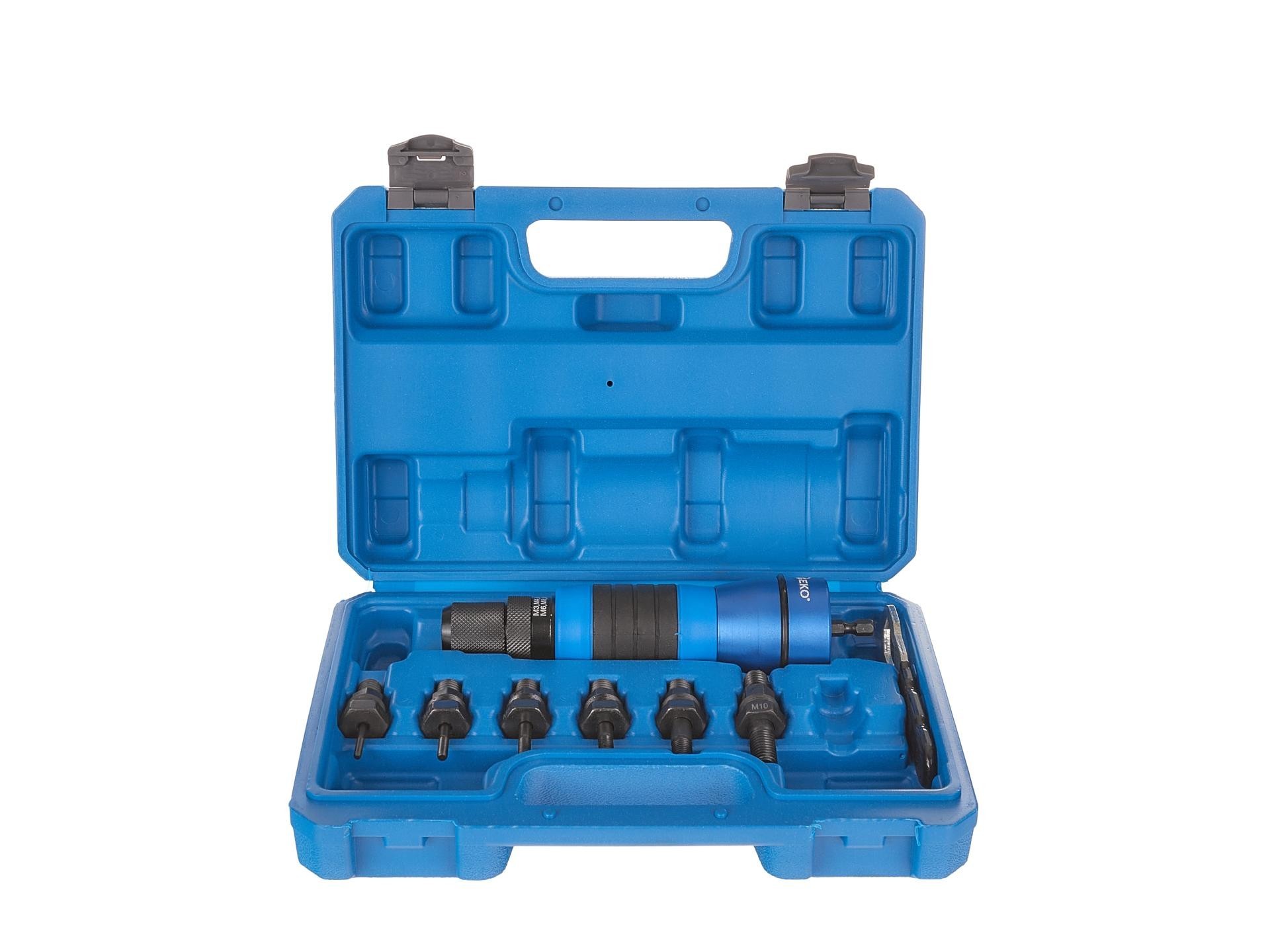 Remachadora de tuercas remachables M3-M10, adaptador para destornillador, taladro, 8 uds. - Imagen 8