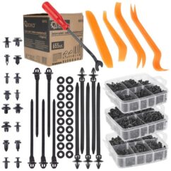 Juego de clips y pasadores + extractores para coche 655 piezas