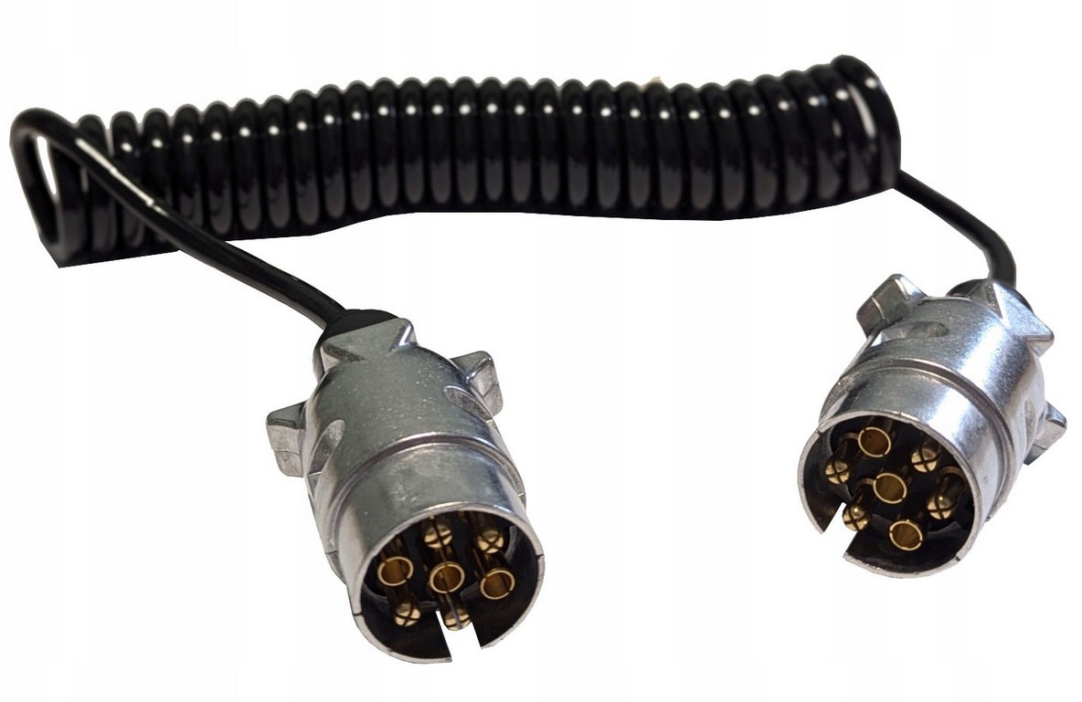 Cable espiral 7/12v, clavijas metálicas, longitud de trabajo máx. 3m - Imagen 3