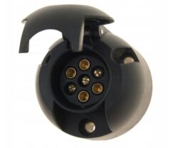 Toma de coche GMP 7 PIN 12V para remolque, redonda, carcasa de plástico