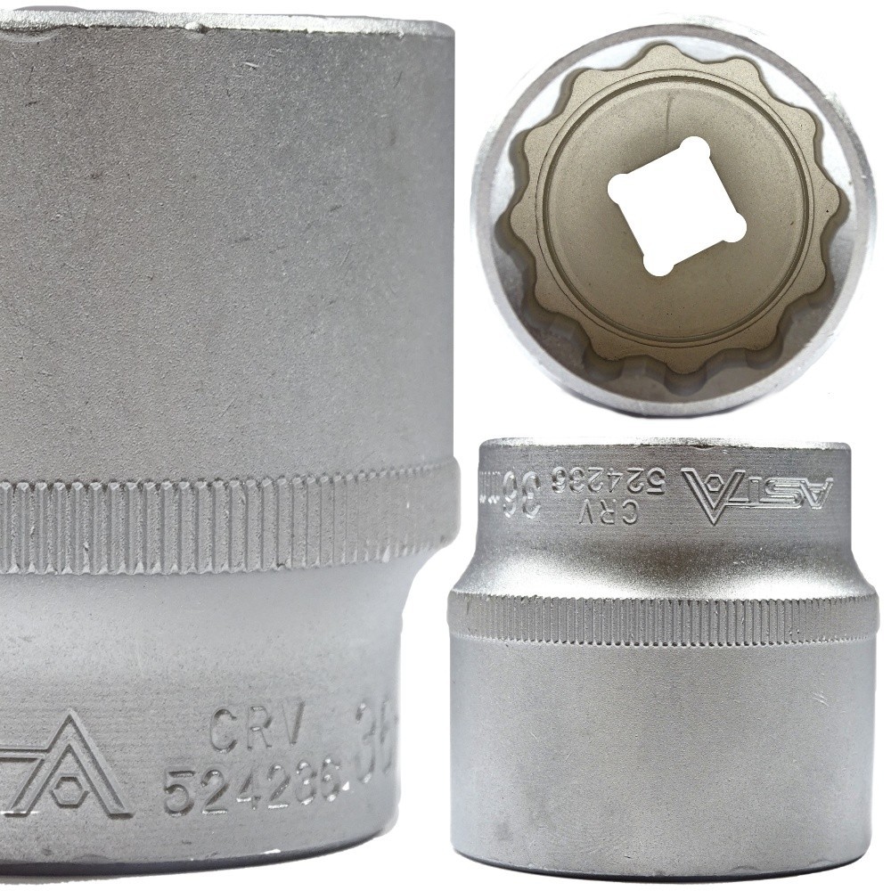 Vaso 14 mm Llave de vaso de 12 puntas 1/2" fuerte ASTA - Imagen 4