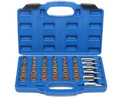 KIT DE REPARACIÓN DE ROSCA DEL TAPÓN DEL CÁRTER DE ACEITE 114 ELEMENTOS.