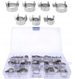 Abrazaderas de acero, 30 uds. Juego de mini abrazaderas de 6-16 mm.