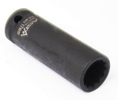 Vaso de impacto largo 17mm Llave de vaso de 12 caras 1/2' ASTA