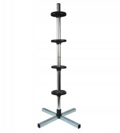 SOPORTE para 4 ruedas, llantas de aluminio y acero.