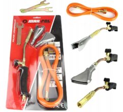 QUEMADOR DE GAS UNIVERSAL 3 BOQUILLAS + MANGUERA 1,5 m
