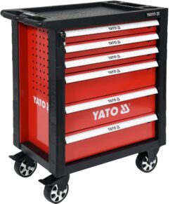 Carro armario de taller con equipamiento, 177 piezas. 6 cajones YATO