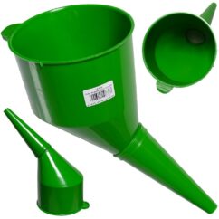 Embudo oblicuo de plástico para combustible, productos químicos y líquidos con filtro de 130 mm