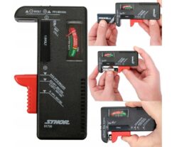Probador y medidor de baterías para baterías de 1,5V y 9V