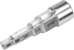 LLAVE PARA CONEXIONES DE RADIADORES, VÁLVULAS, PASO 3/8'-1'