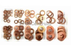 ARANDELAS COBRE JUEGO DE ARANDELAS 110 pzs