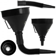 DIVERTIDO PARA ACEITE, COMBUSTIBLE, CON COLADOR, PUNTA FLEXIBLE