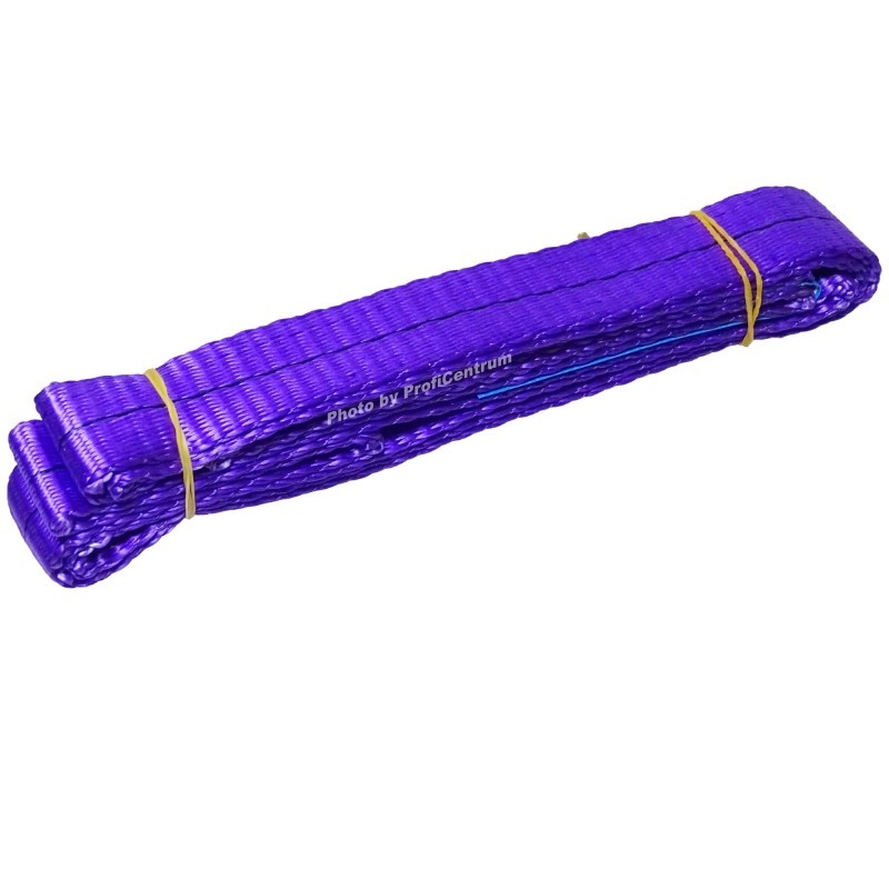 Eslinga de cinturón 1T. Certificado de 1m x 30mm Empresa polaca CE VGS Cinturón sin fin morado - Imagen 3