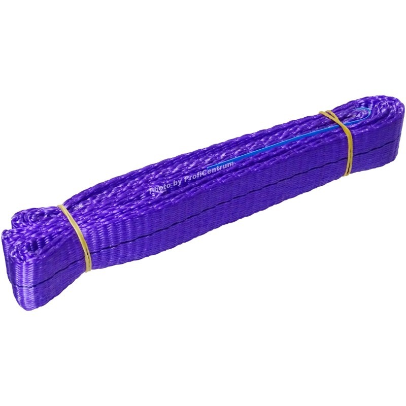 Eslinga de cinturón 1T. Certificado de 1m x 30mm Empresa polaca CE VGS Cinturón sin fin morado - Imagen 4