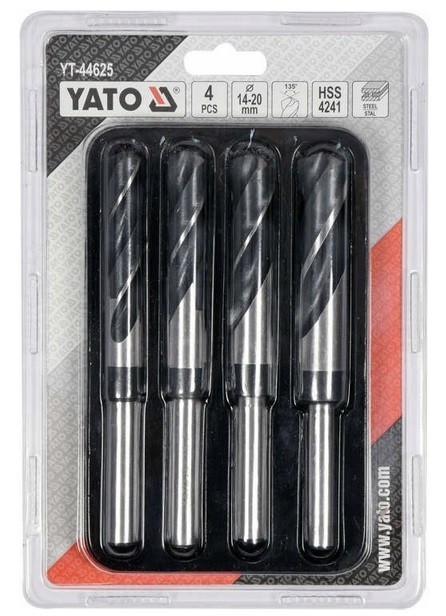 BROCAS PARA METAL HSS 14/16/18/20mm JUEGO DE BROCAS 4uds. yato - Imagen 5