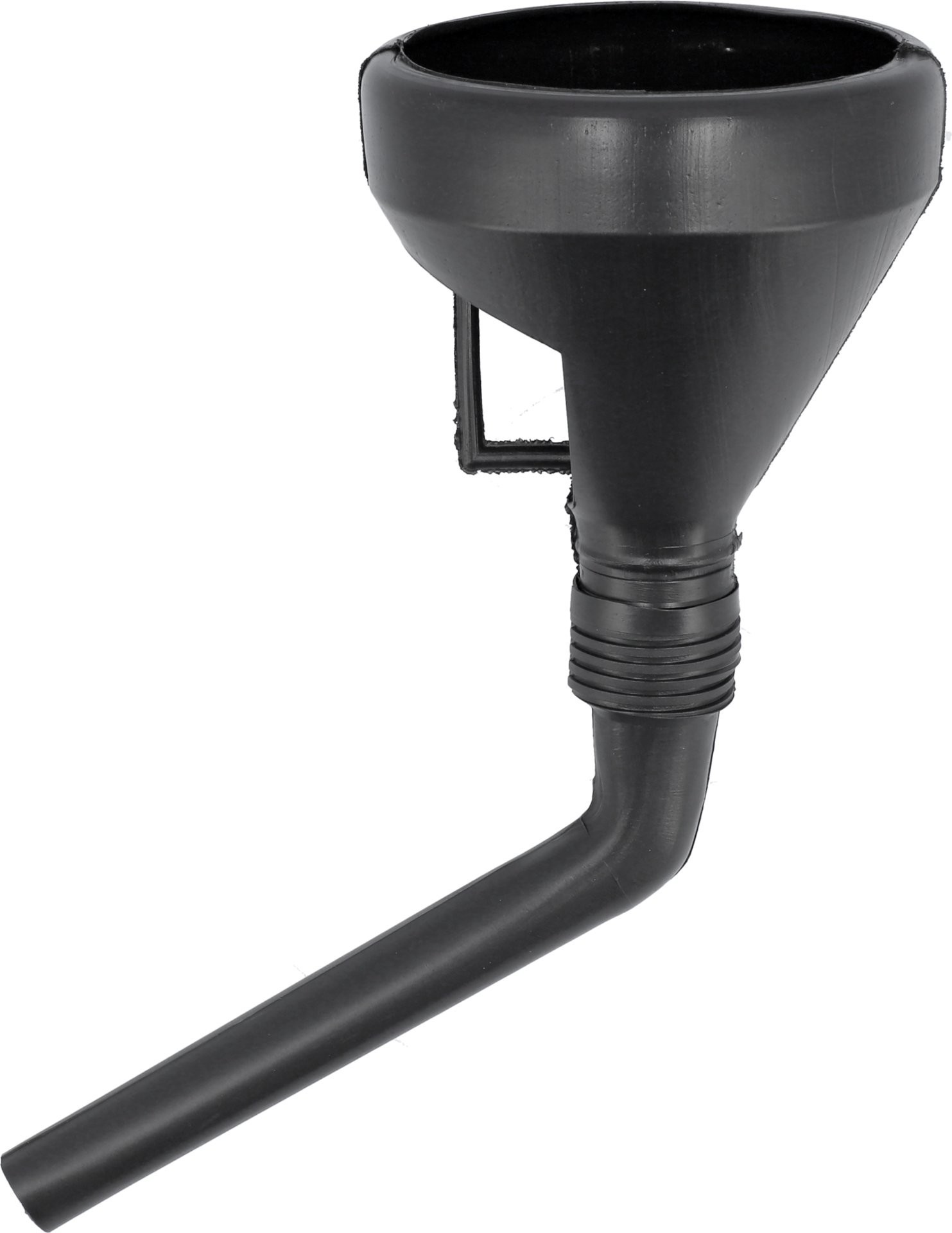 Embudo con borde y colador de combustible, 2 piezas, rígido + flexible. 135 mm - Imagen 3