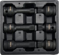 XZN LLAVES DE IMPACTO ESTRIADAS 1/2' SET M14-M18 VW GOLF SHARAN LT TRANSPORTER