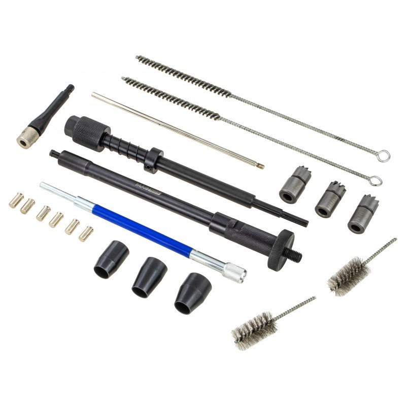 Set para limpieza de asientos de inyectores, cortadores, extractor de cepillos, 21 piezas. - Imagen 4