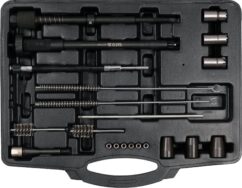 Set para limpieza de asientos de inyectores, cortadores, extractor de cepillos, 21 piezas.