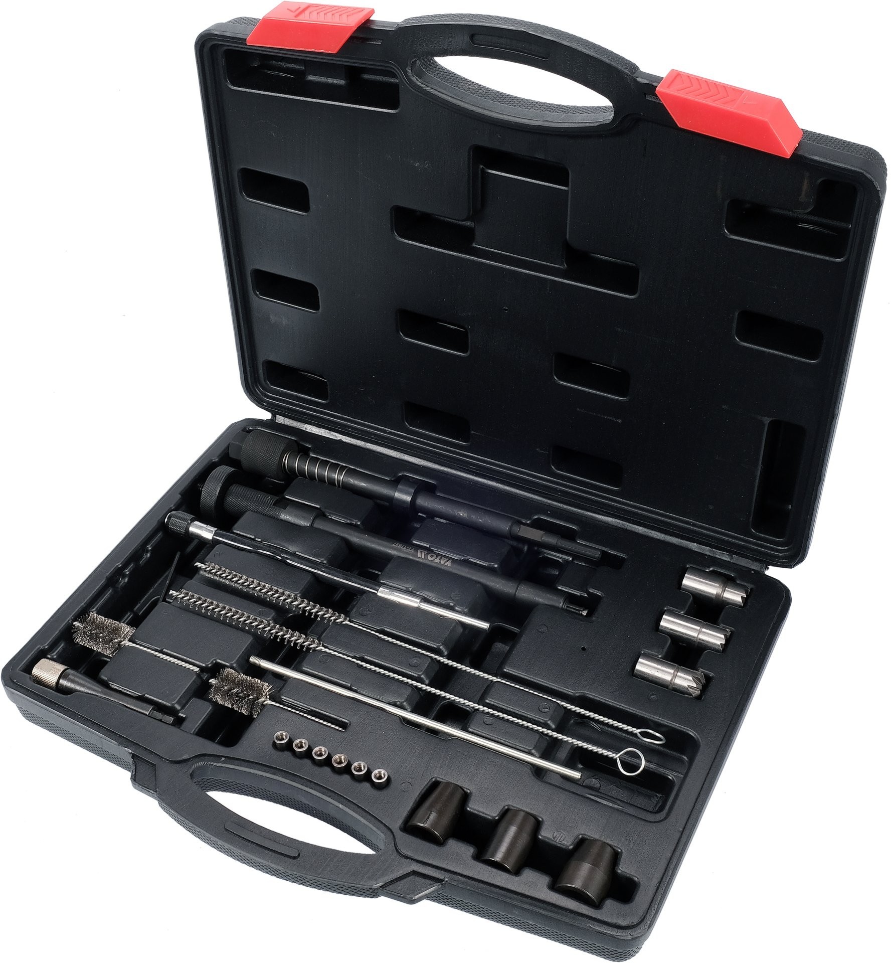 Set para limpieza de asientos de inyectores, cortadores, extractor de cepillos, 21 piezas. - Imagen 3