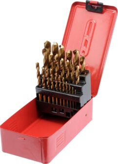 BROCAS PARA METAL 1-13MM TITANIO. JUEGO DE BROCAS 25 uds.