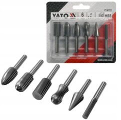 LIMAS ROTATIVAS PARA METAL FI 6mm JUEGO DE LIMAS ROTATIVAS 6 uds. HSS
