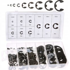 Anillos de retención internos E-clip, juego de 300 piezas.