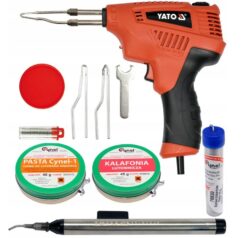 SOLDADOR TRANSFORMADOR 200W + SET DE ACCESORIOS PARA SOLDAR