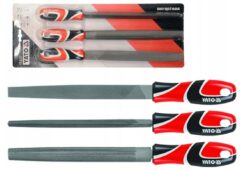 Limas para metal, juego de limas 250 mm, 3 piezas.