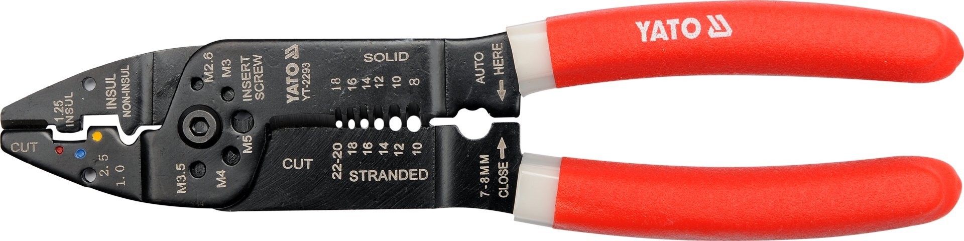 Alicates de engarce para cortar cables, multifuncionales, 6 en 1, 215 mm, acero - Imagen 3
