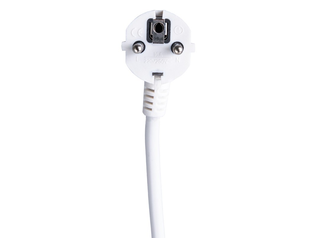 Alargador eléctrico, 3 enchufes, 5 m, regleta blanca - Imagen 8
