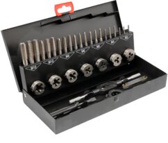 JUEGO DE MACHOS Y Matrices M3-M12 32 uds. MÁQUINA DE CALIBRACIÓN