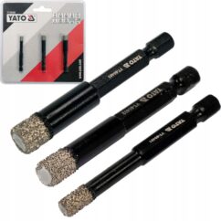 JUEGO DE BROCAS DE DIAMANTE PARA PIEDRA CERÁMICA, 3 uds. MALEFICIO