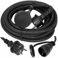 CABLE ALARGADOR TALLER, CONSTRUCCIÓN JARDÍN, NEGRO 3x1.5MM2, 5M