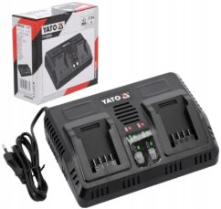 CARGADOR DOBLE 18V 2.2A PARA BATERÍAS