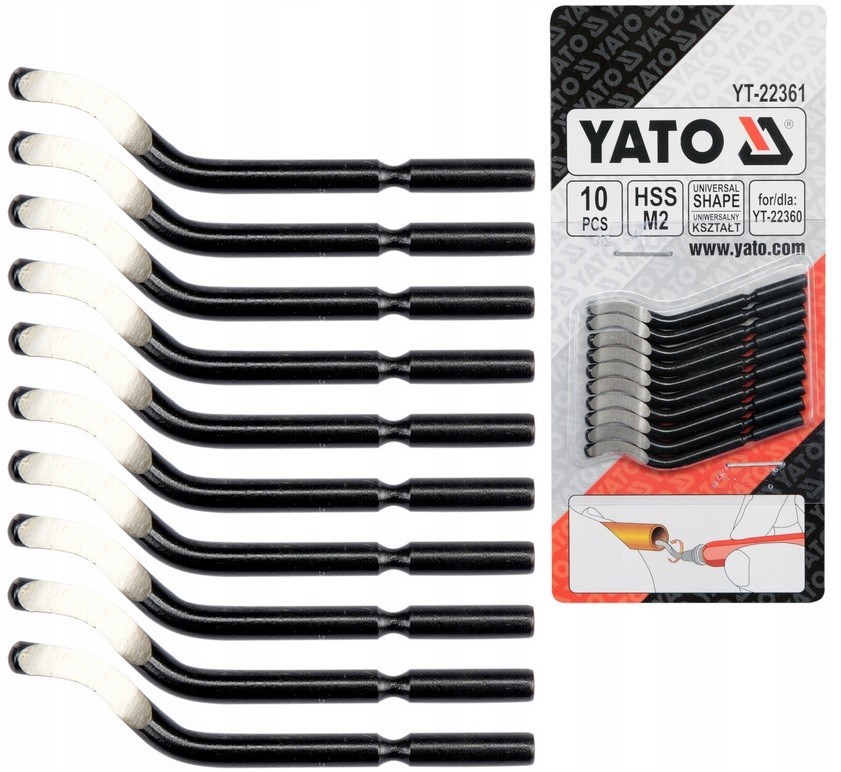 JUEGO DE CUCHILLAS PARA DESHAMBURGUESA 3.2x47.5mm 10 UDS. yato - Imagen 4