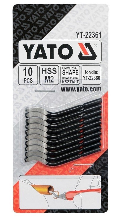 JUEGO DE CUCHILLAS PARA DESHAMBURGUESA 3.2x47.5mm 10 UDS. yato - Imagen 5