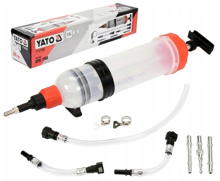 JERINGA, ASPIRADOR MANUAL PARA COMBUSTIBLE LIQUIDO, 1,5 L. LUBRICADOR