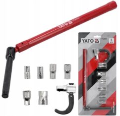 LLAVE PARA INSTALAR RACORES SNITARIOS, BATERÍA 8EN1 9-17mm