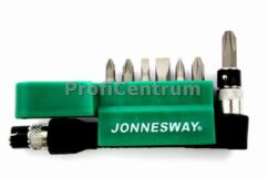 JUEGO DE 8 PUNTAS DE DESTORNILLADOR + MANGO DE 8 elementos JONNESWAY