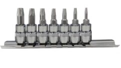 Extractores para tornillos mecanizados TORX TE10-TE40 Juego de extractores 7 uds.