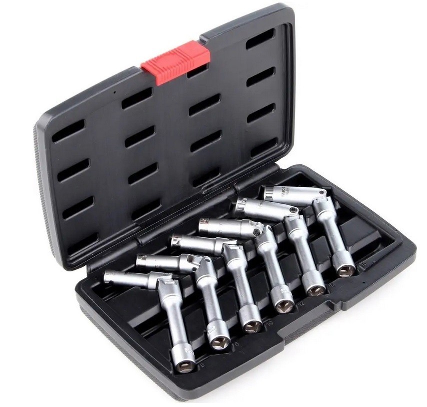 LLAVES PARA BUJÍAS DE PRECALENTAMIENTO 8-16mm ARTICULADAS 3/8' JUEGO 6 uds. - Imagen 3