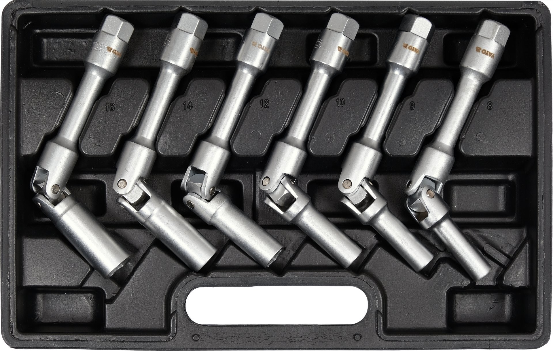 LLAVES PARA BUJÍAS DE PRECALENTAMIENTO 8-16mm ARTICULADAS 3/8' JUEGO 6 uds. - Imagen 5