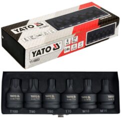 TORX TORXY T70-T100 ESTRIADAS M16,M18, LLAVES DE IMPACTO 3/4' JUEGO
