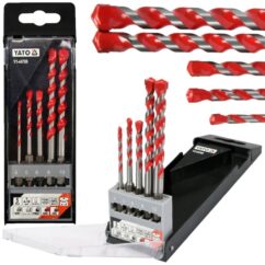 Brocas universales para metal, madera y hormigón 4-10 mm HEX, juego de 5 piezas. yato